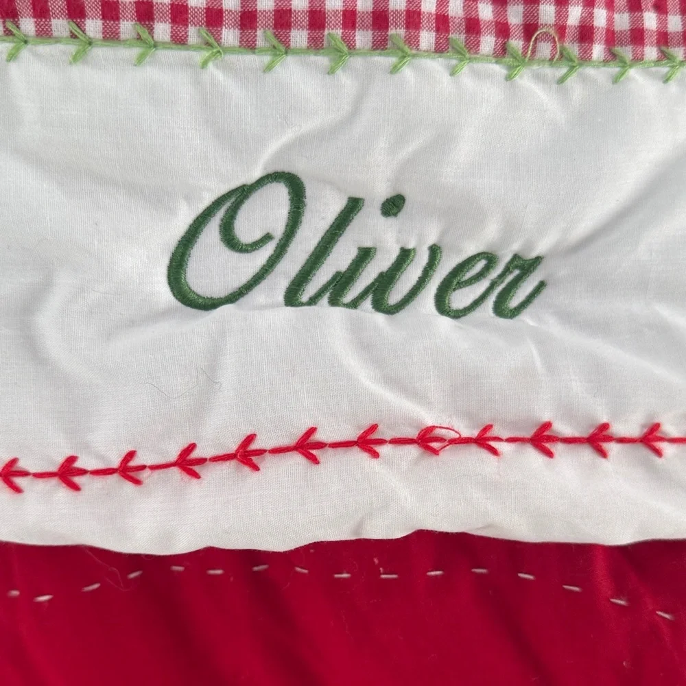 ❤️ Personalized Pottery Barn Kids Christmas Stocking with Train - “Oliver”